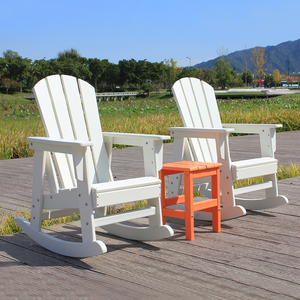 Sedia Adirondack per bambini da esterno combinata bianca