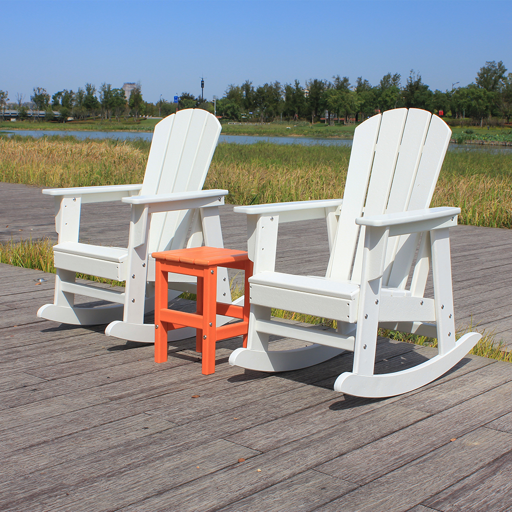 Sedia Adirondack per bambini da esterno combinata bianca